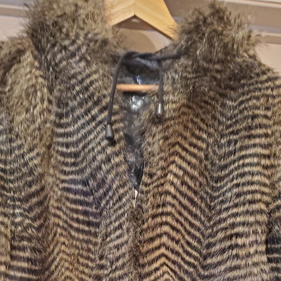 Vintage faux fur reversible parka/jacket - Picture 2 of 5